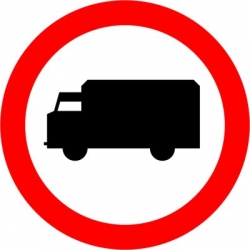 B-5 Zakaz wjazdu samochodów ciężarowych