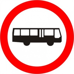 B-3a  Zakaz wjazduautobusów