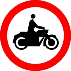 B-4 Zakaz wiazdu motocykli