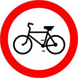B-9 Zakaz wiazdu rowerów